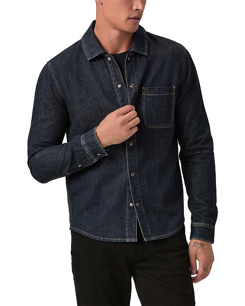 Paige Darindo Cotton & Linen Shirt In Blue