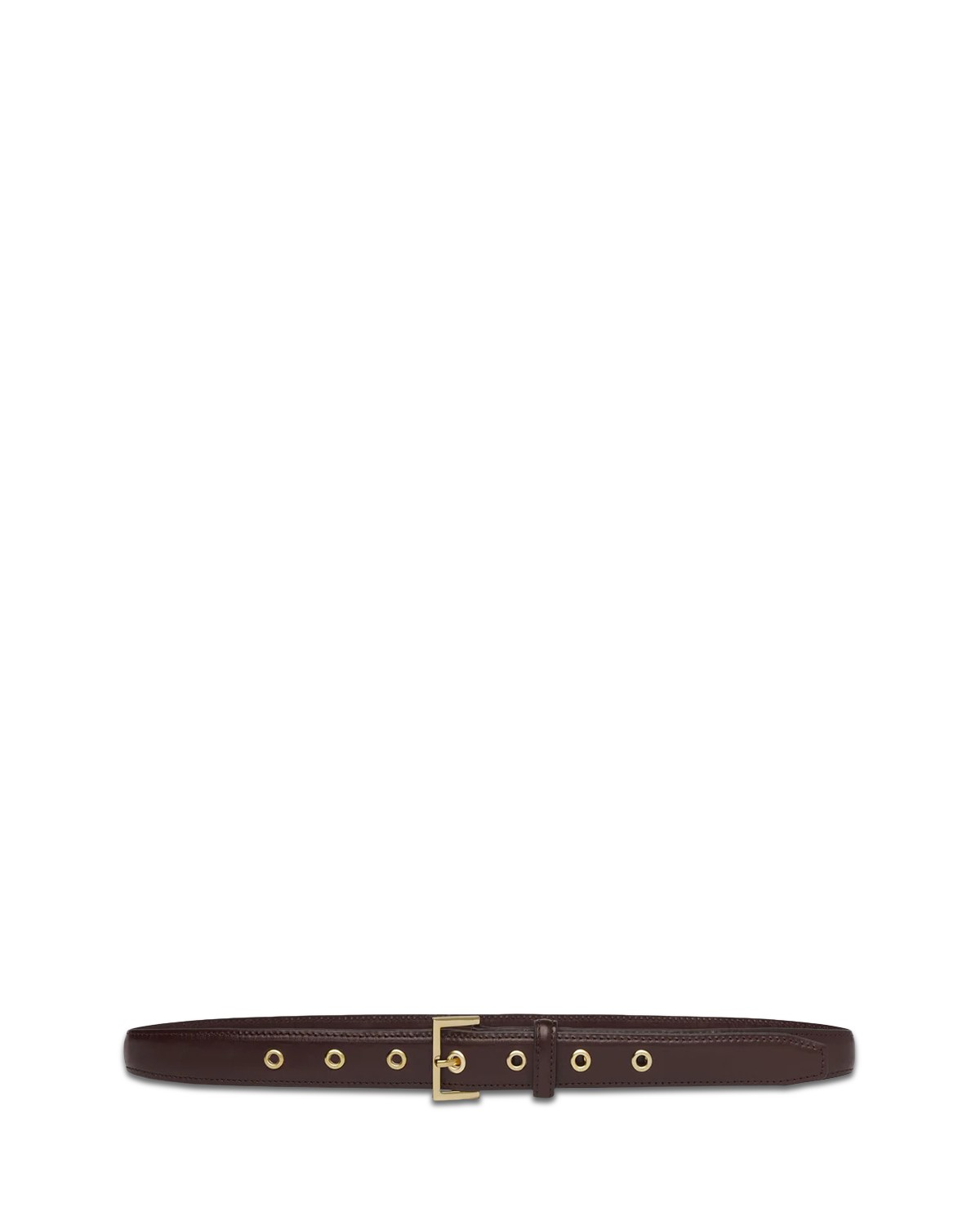 Frame Women's the Eyelet Leather Belt in Cabernet