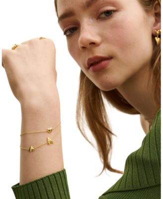  Hammered Heart Bracelet