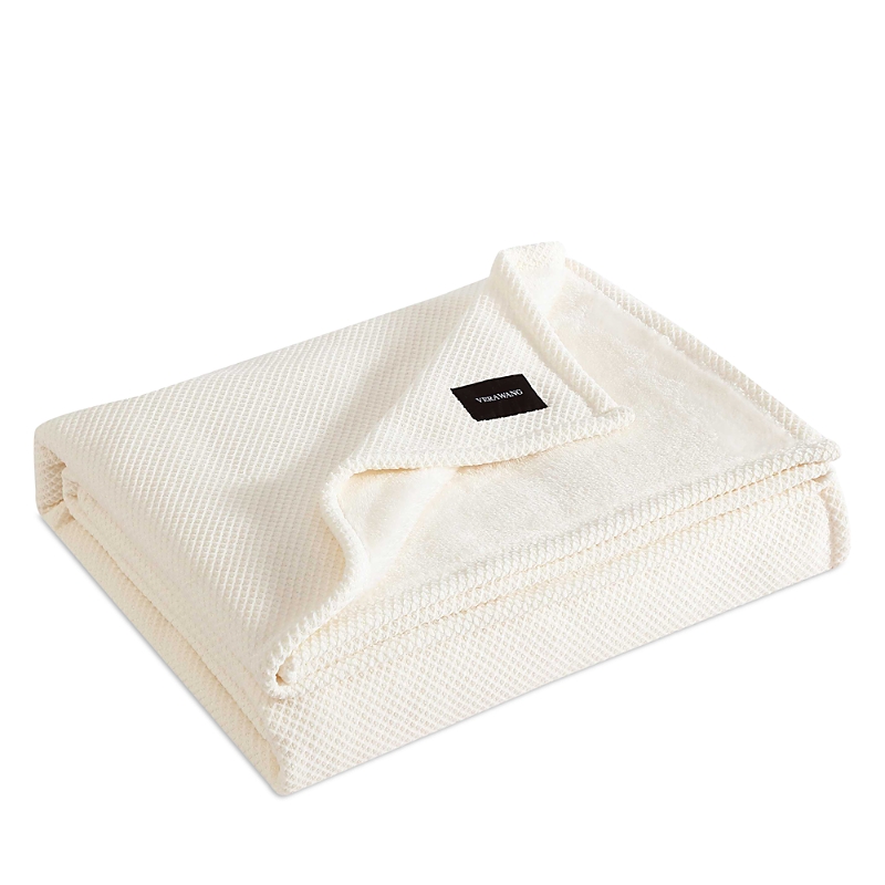 Vera Wang Chenille Jacquard Plush Blanket, Full/queen