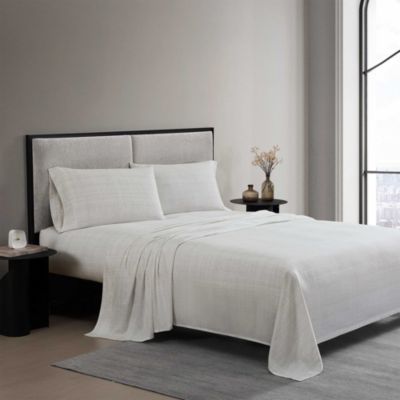 Erased Texture Cotton Sateen 4 Piece Sheet Set