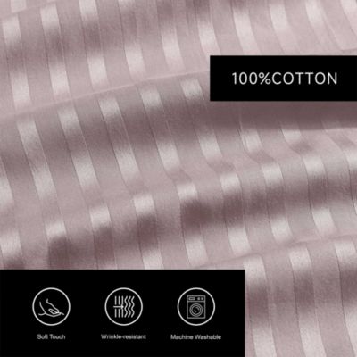 Dobby Stripe 4 Piece Sheet Set, Queen