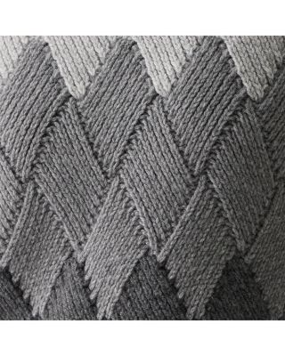 Wool Cashmere Faux Weave Sweater