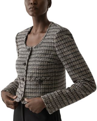 Textured Stripe U Neck Cardigan