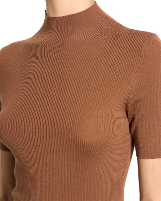 Leenda Short Sleeve Mock Neck Sweater