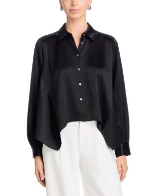 Georgia Satin Stripe Top