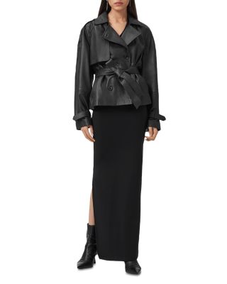 Reed Leather Trench Jacket
