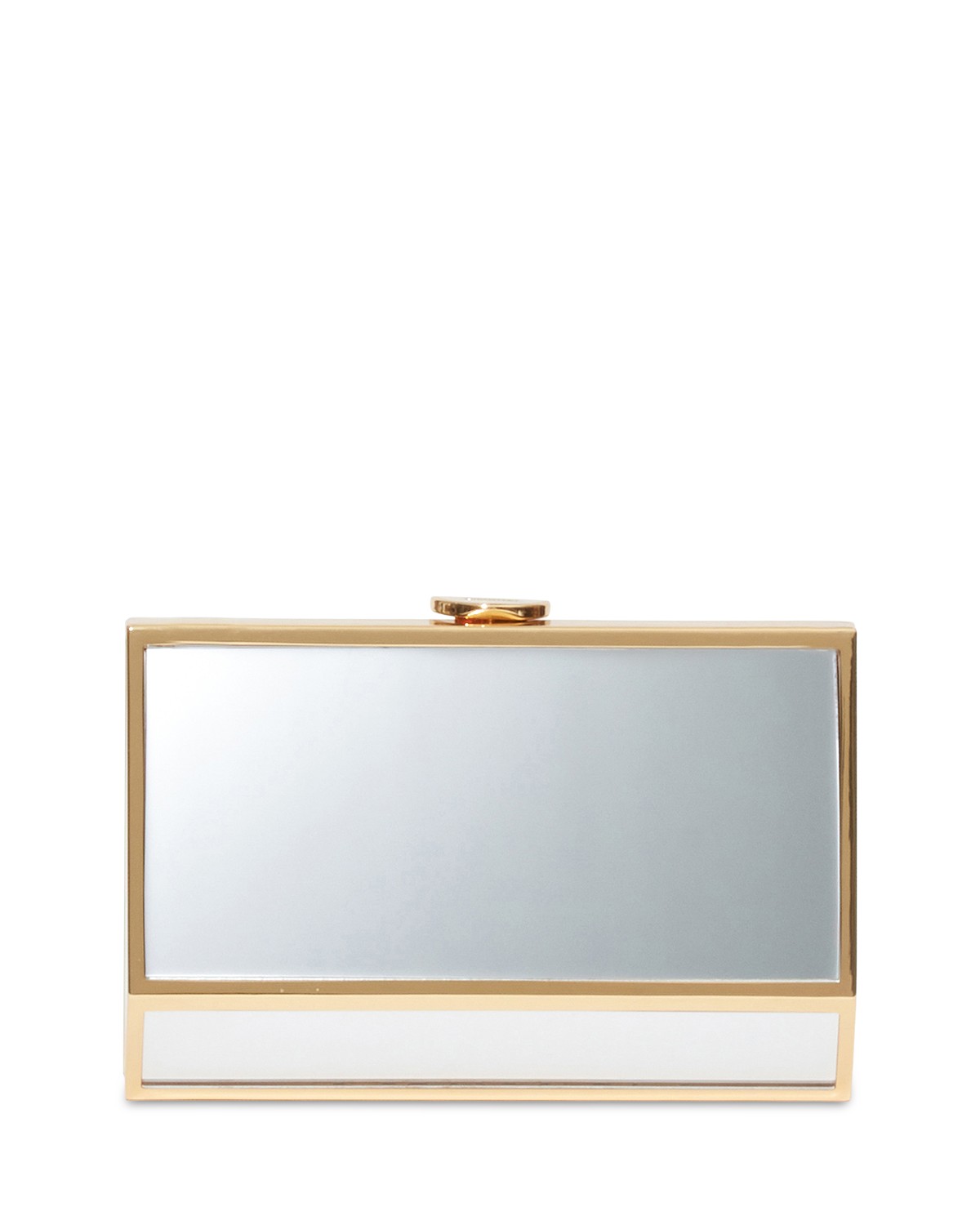 Simkhai Maddox Mirror Clutch in Gold