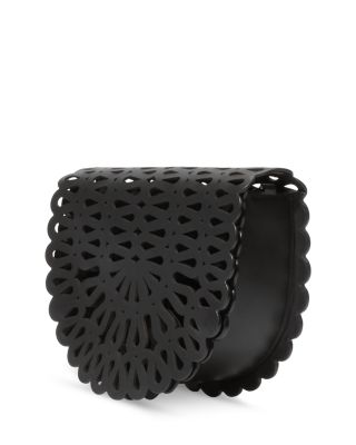 McCall Laser Cut Leather Clutch
