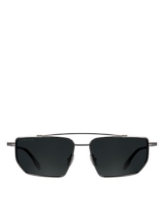 Metal Lines Titanium Navigator Sunglasses, 59mm