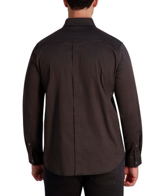 Long Sleeve Printed Button Front Shirt