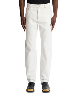 BALMAIN ホワイト デニム 29インチ Balmain Regular Fit Jeans in Off White | Bloomingdale's Men