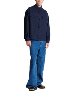 Monogram Print Overshirt Jacket