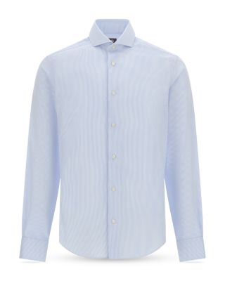Non-Iron Dobby Naples Collar Dress Shirt