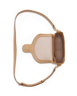 Pebbled Leather Saddle Bag