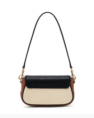 The Clover Colorblock Pebbled Leather Shoulder Bag 