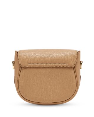 Pebbled Leather Saddle Bag