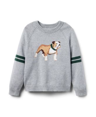  Unisex Bulldog Striped Sweater