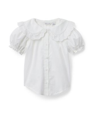 Girls' Lace Trim Collar Top - Baby, Little Kid, Big Kid