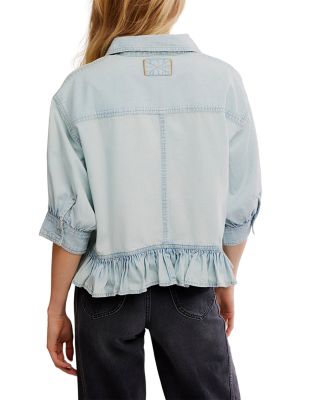 Bailey Ruffled Denim Shirt