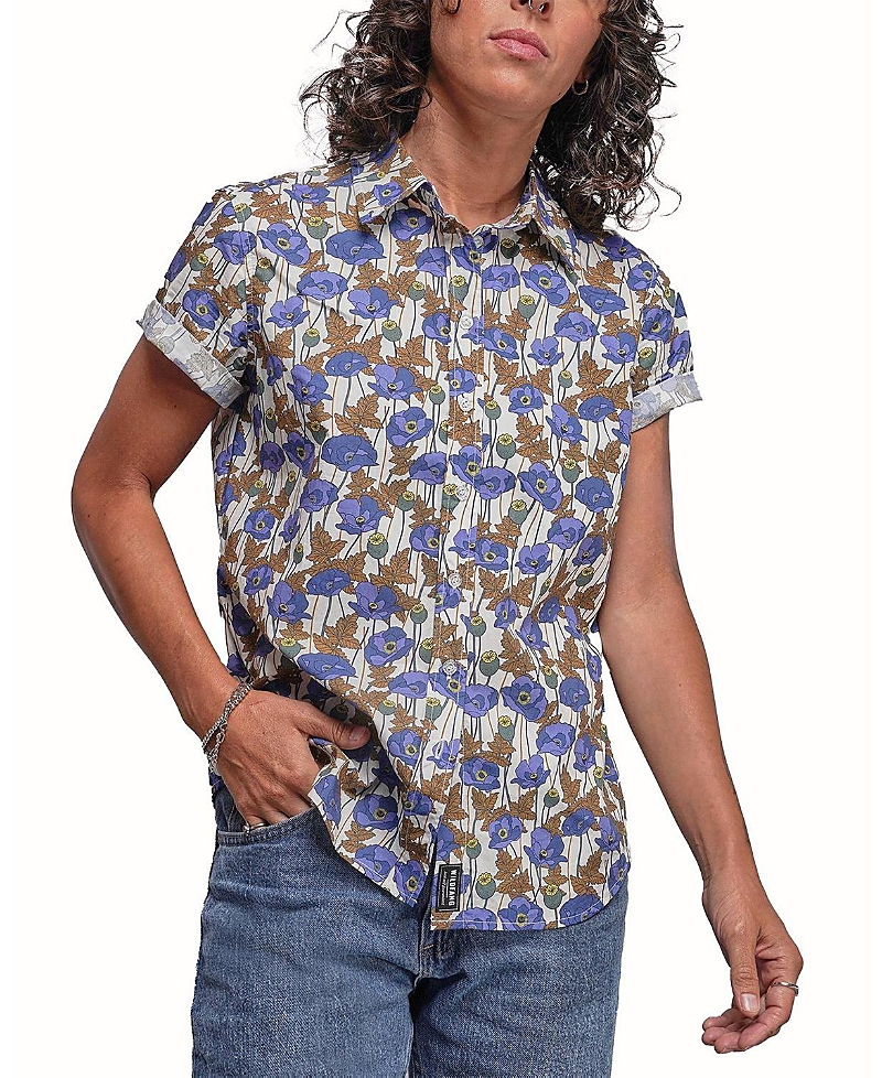 Wildfang The Essential Button Up Shirt In Blue