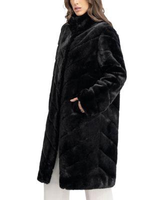Faux Fur Mink Coat