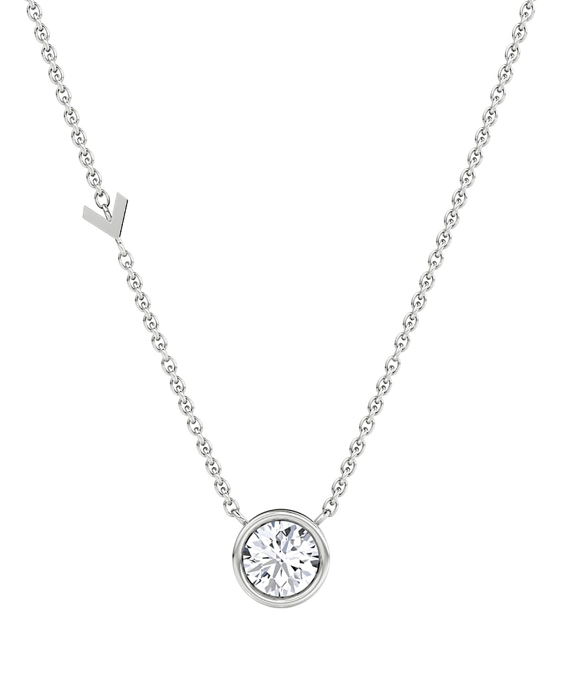Vrai Arrow Station Necklace in 14K Gold, 0.75ctw Round Brilliant Lab Grown Diamond