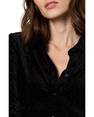 Fitted Button Front Top