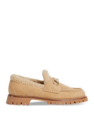 Women's Suede Horsebit Loafers