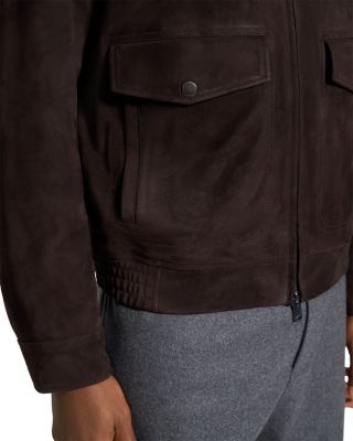 Aviator Relaxed Fit Suede Jacket