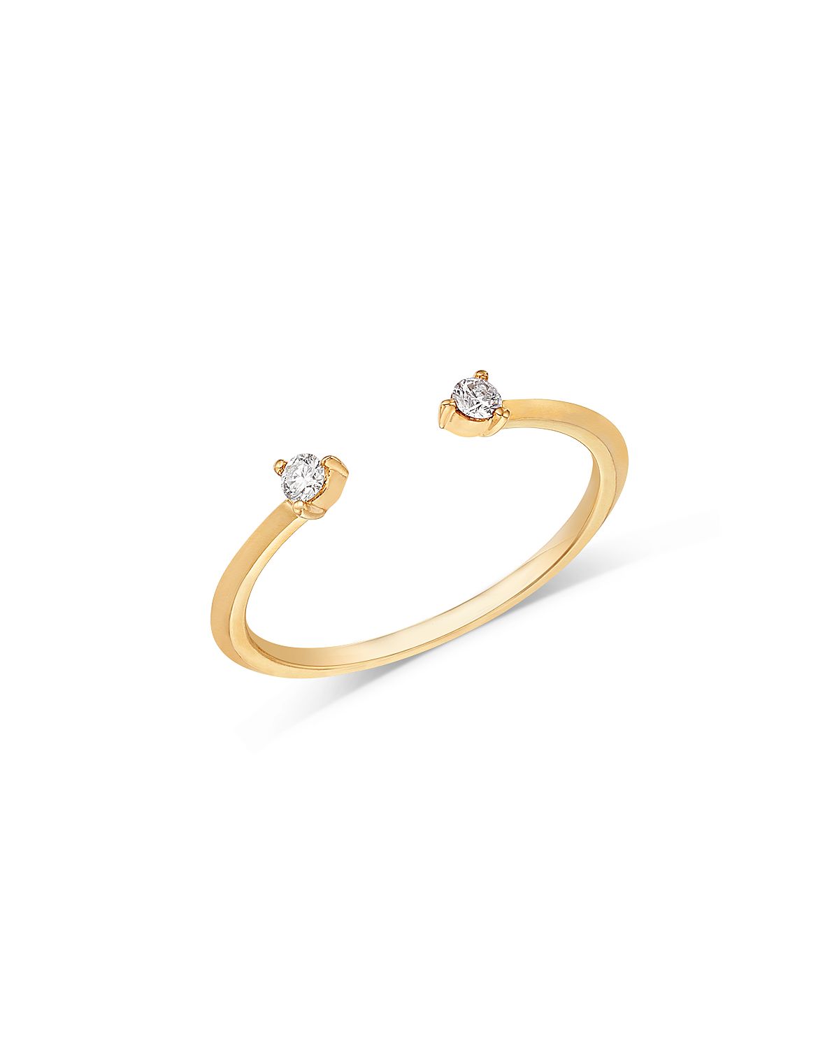 Moon & Meadow 14K Yellow Gold Lab Grown Diamond Wire Cuff Ring