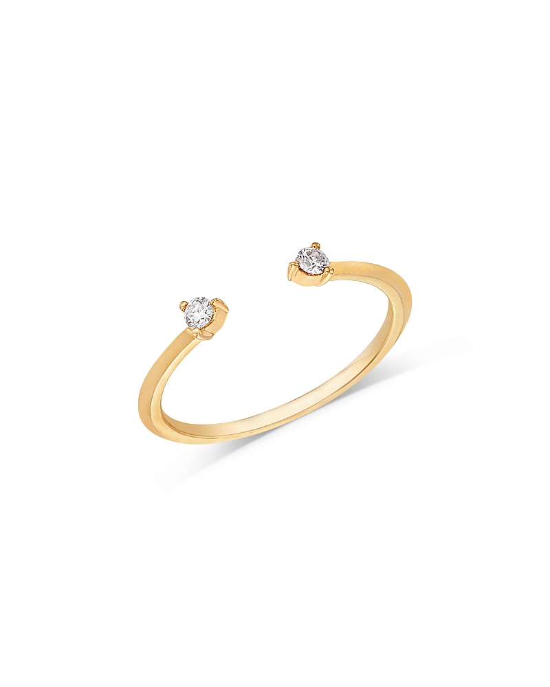 Moon & Meadow 14K Yellow Gold Lab Grown Diamond Wire Cuff Ring