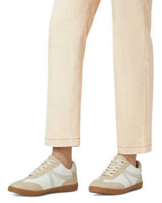 Crosshatch Mid Rise Straight Jeans in Ecru