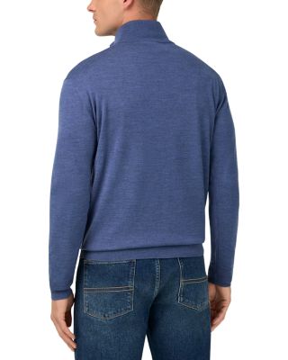 Extra Fine Merino Wool Half Zip Sweater 