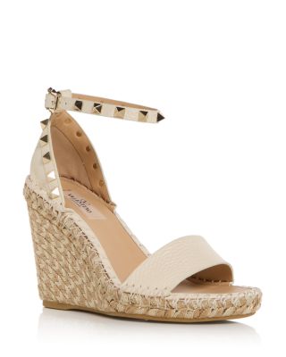 Women's Rockstud Espadrille Wedge Sandals