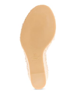 Women's Studded Espadrille Wedge Sandals