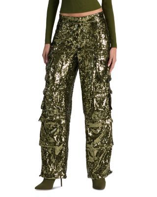Olympia Mr Sequin Baggy Cargo Pants
