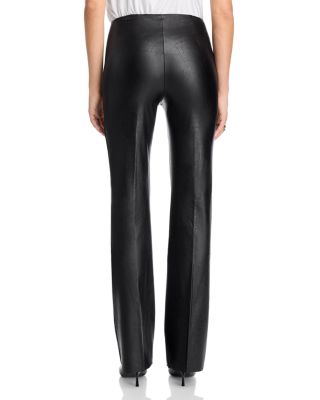 Textured Faux Leather Pants