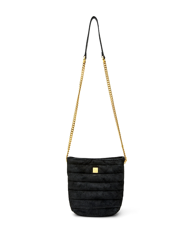 Think Royln Dream Stash Small Quilted Suede Shoulder Bag