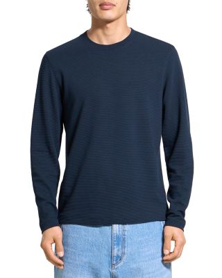 Delroy in Studio T Jacquard Relaxed Fit Long Sleeve Tee