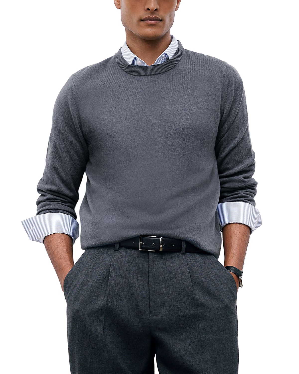 Reiss Men's Cashmere Crewneck Sweater