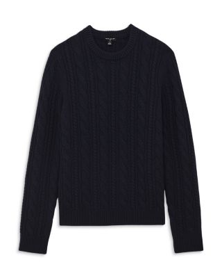 Cashmere Crewneck Cable Sweater