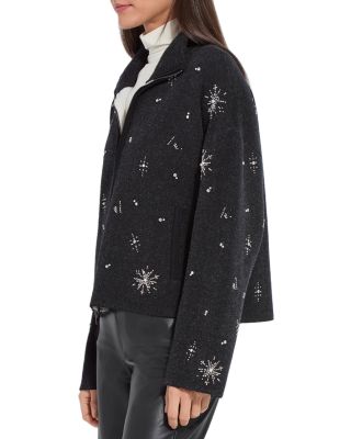 Scottie Embellished Sweater Jacket