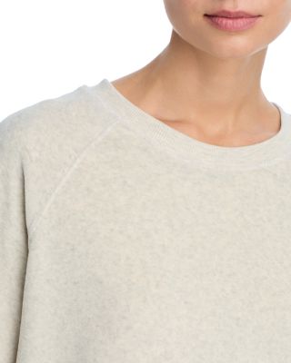 Stella Velour Shrunken Raglan Sweatshirt & Alex Velour Wide Leg Pants