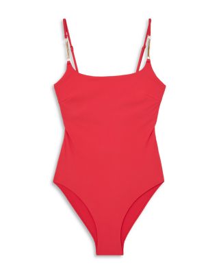 Trim One Piece Swimsuit