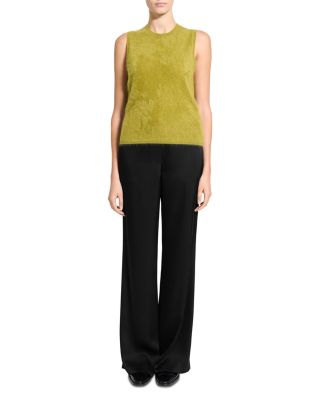 Brushed Crewneck Shell Top in Cashmere