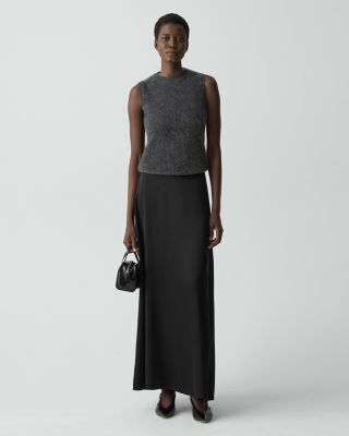 Brushed Crewneck Shell Top in Cashmere