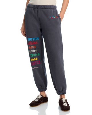 x Von Dutch Embroidered Fleece Joggers