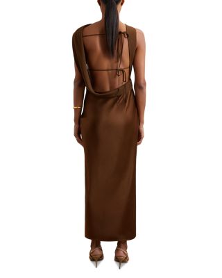 Petite Alula Back Detail Midi Dress