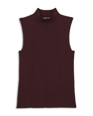 Milan Mock Neck Sleeveless Sweater